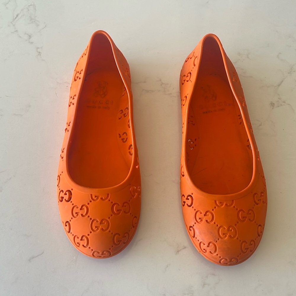 Gucci girls jelly flats!